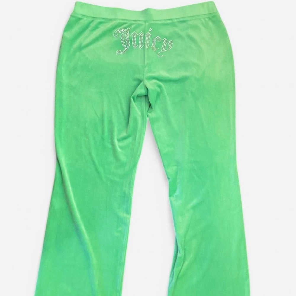 NWT Juicy Couture Lime Green Velour Pants Size Large